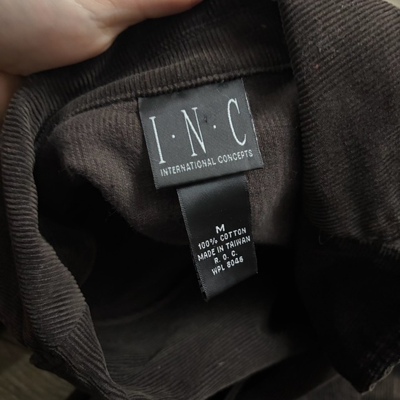 Y2K/90s Vintage Corduroy Blazer Jacket (Chocolate Brown) Size Medium - Picture 6 of 7